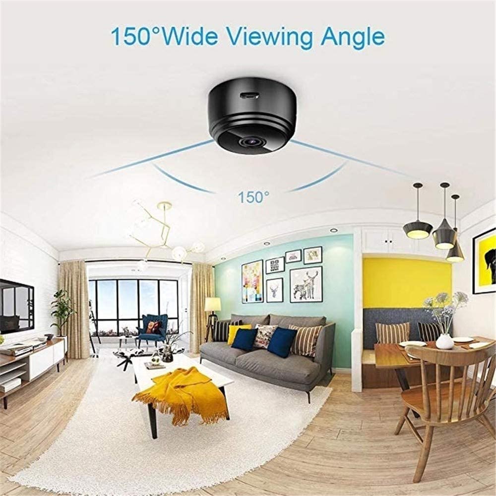 A9 Wireless Mini WiFi Camera 1080p HD with Night Vision and Micro Voice Recorder - Video Surveillance