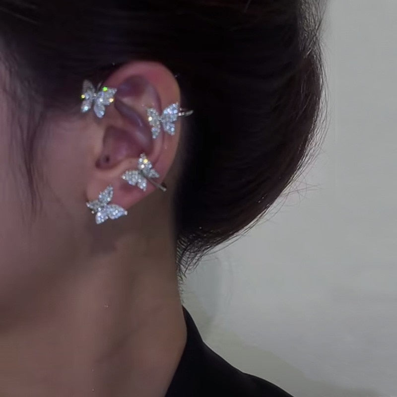 Sparkling Zircon Ear Cuff