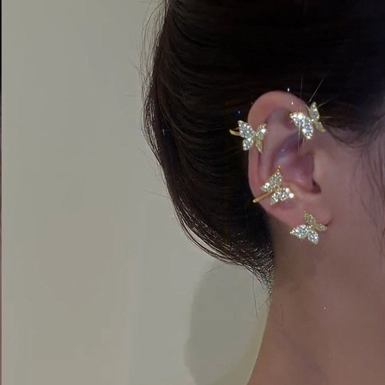 Sparkling Zircon Ear Cuff