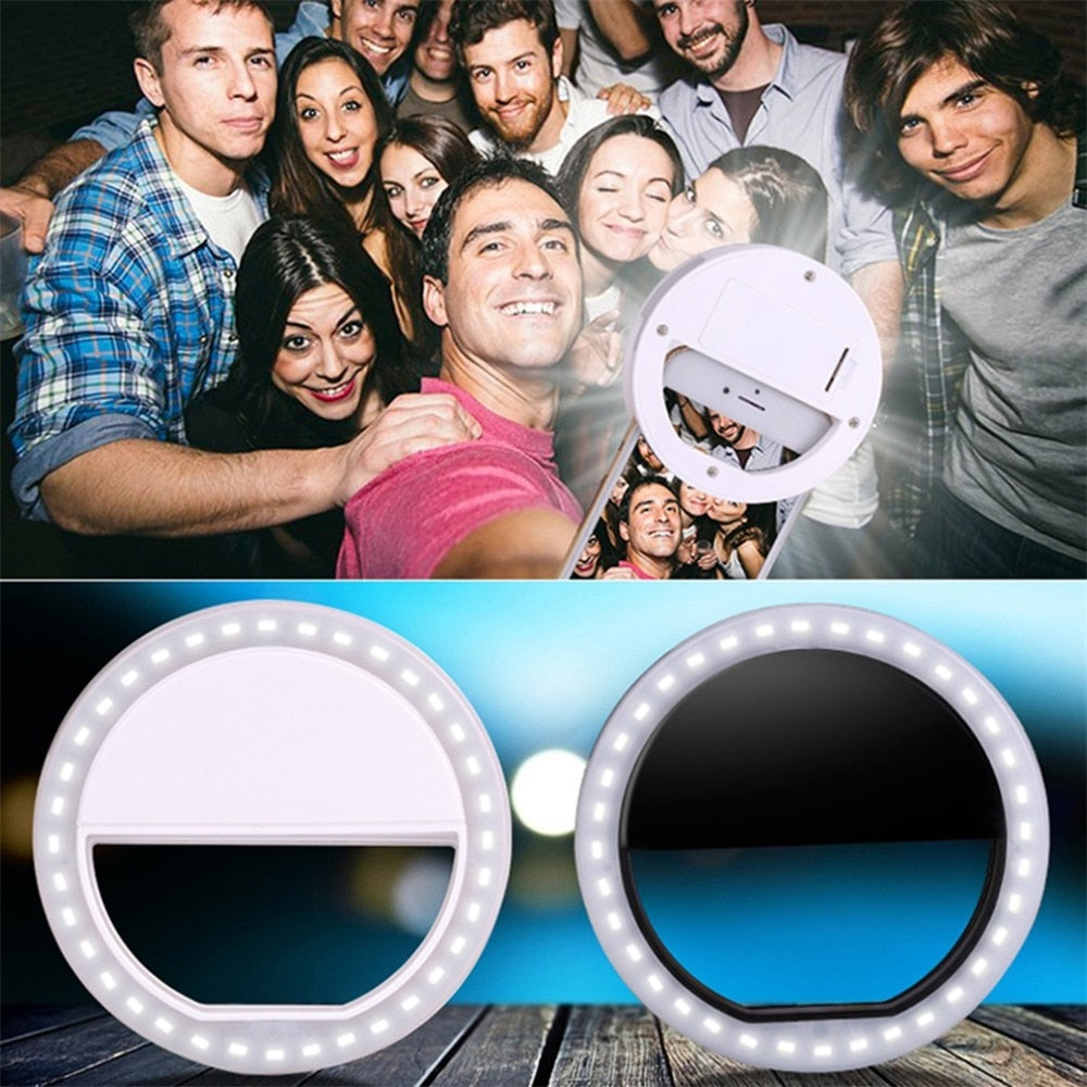 Portable LED Ring Selfie Light