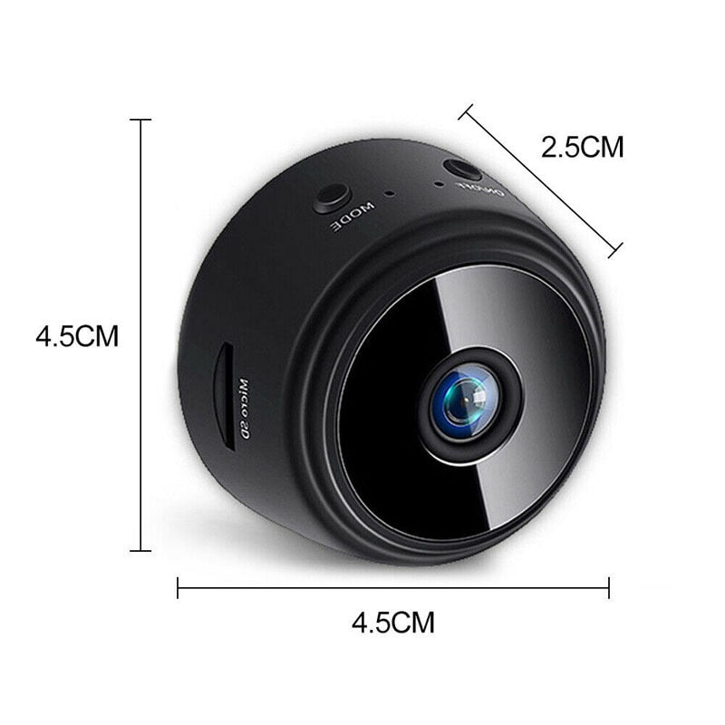 A9 Wireless Mini WiFi Camera 1080p HD with Night Vision and Micro Voice Recorder - Video Surveillance