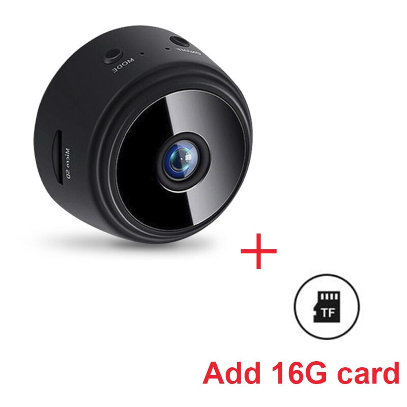 A9 Wireless Mini WiFi Camera 1080p HD with Night Vision and Micro Voice Recorder - Video Surveillance