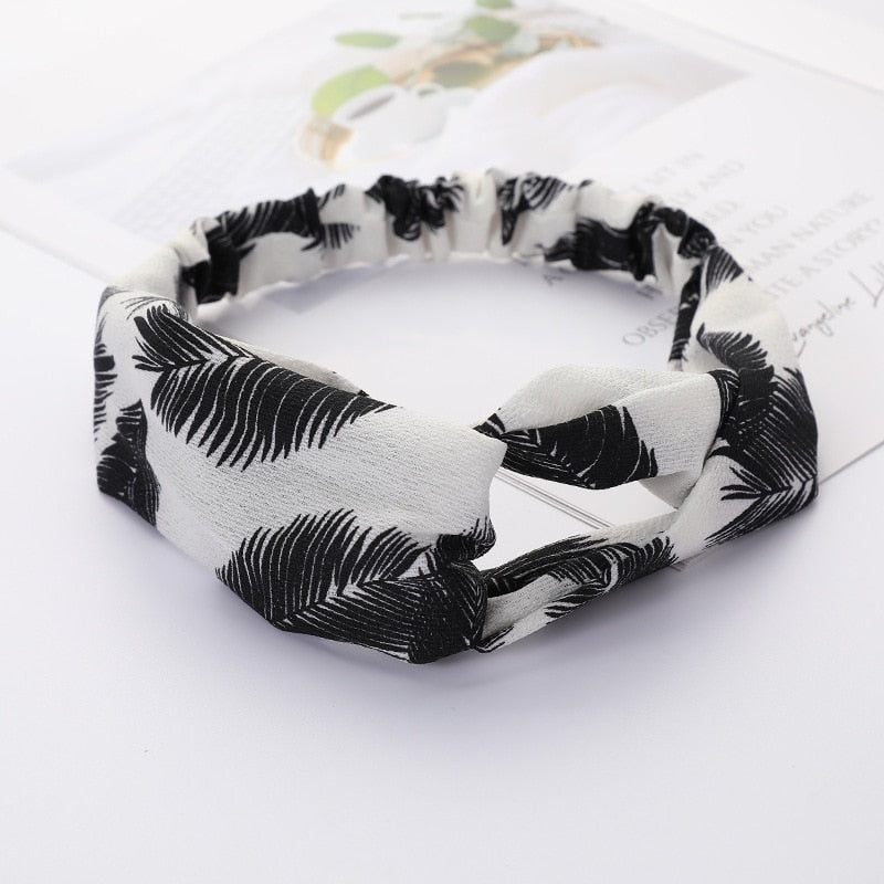 Women Cross Solid color Hair Bands