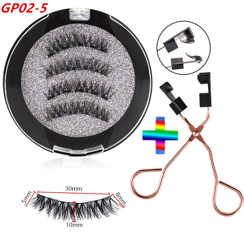 5 magnetic natural  eyelashes