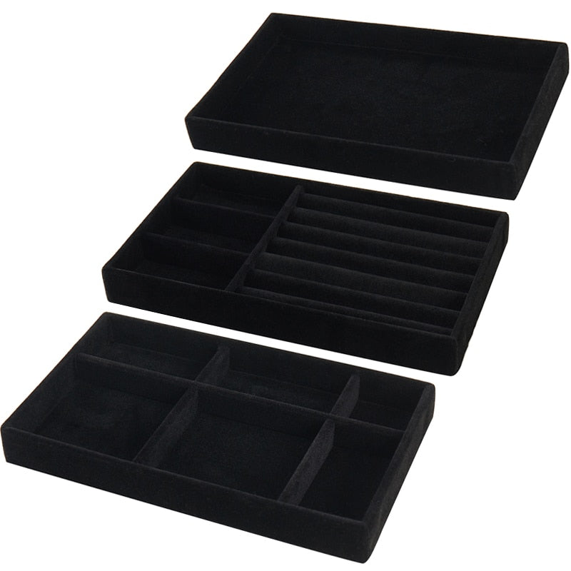 Portable Velvet Jewelry Display Organizer