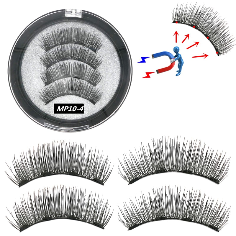 5 magnetic natural  eyelashes