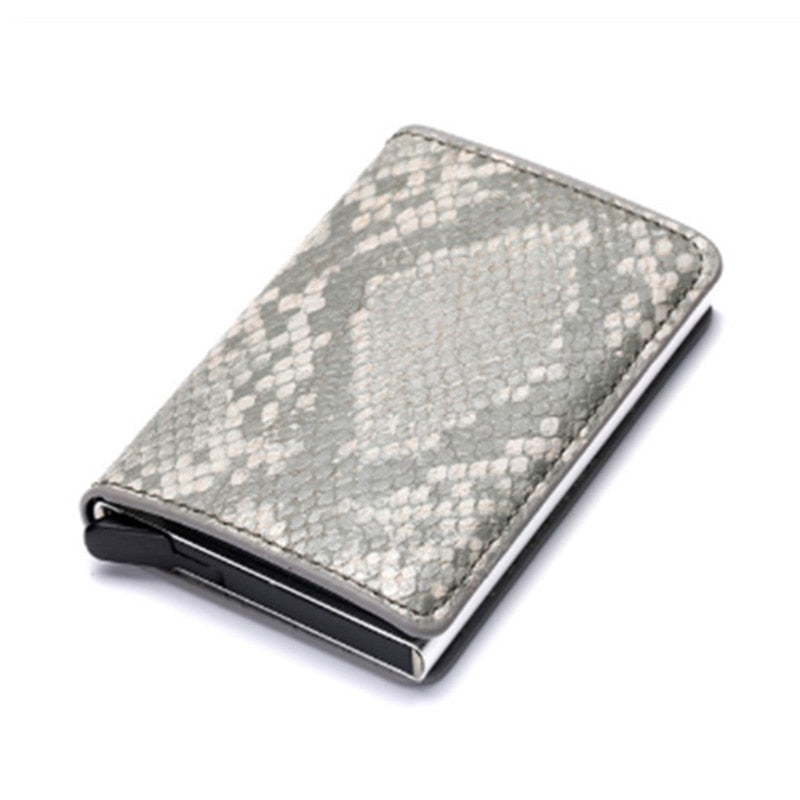 Customized Wallet Credit Card Holder RFID Aluminium Box Bank Card Holder with Money Clips