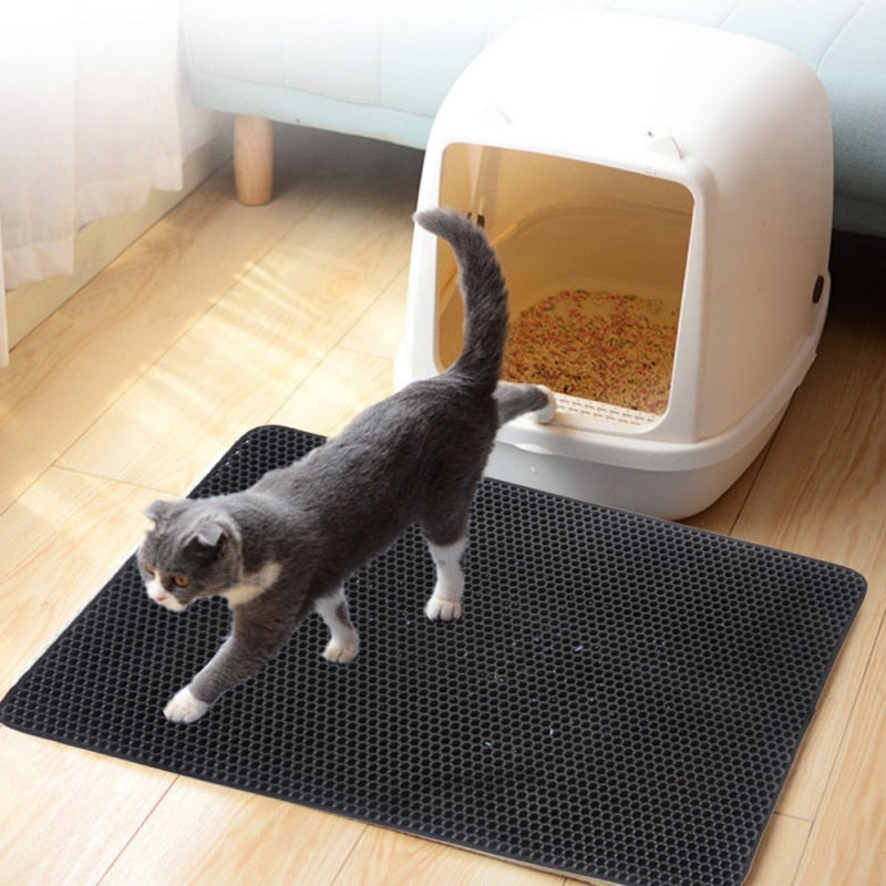 EVA Double Layer Waterproof Pet Cat Litter Mat