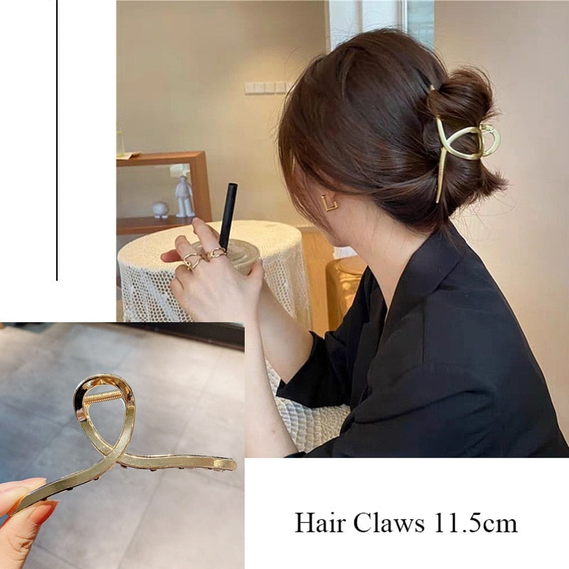 Metal Hair Claw For Women