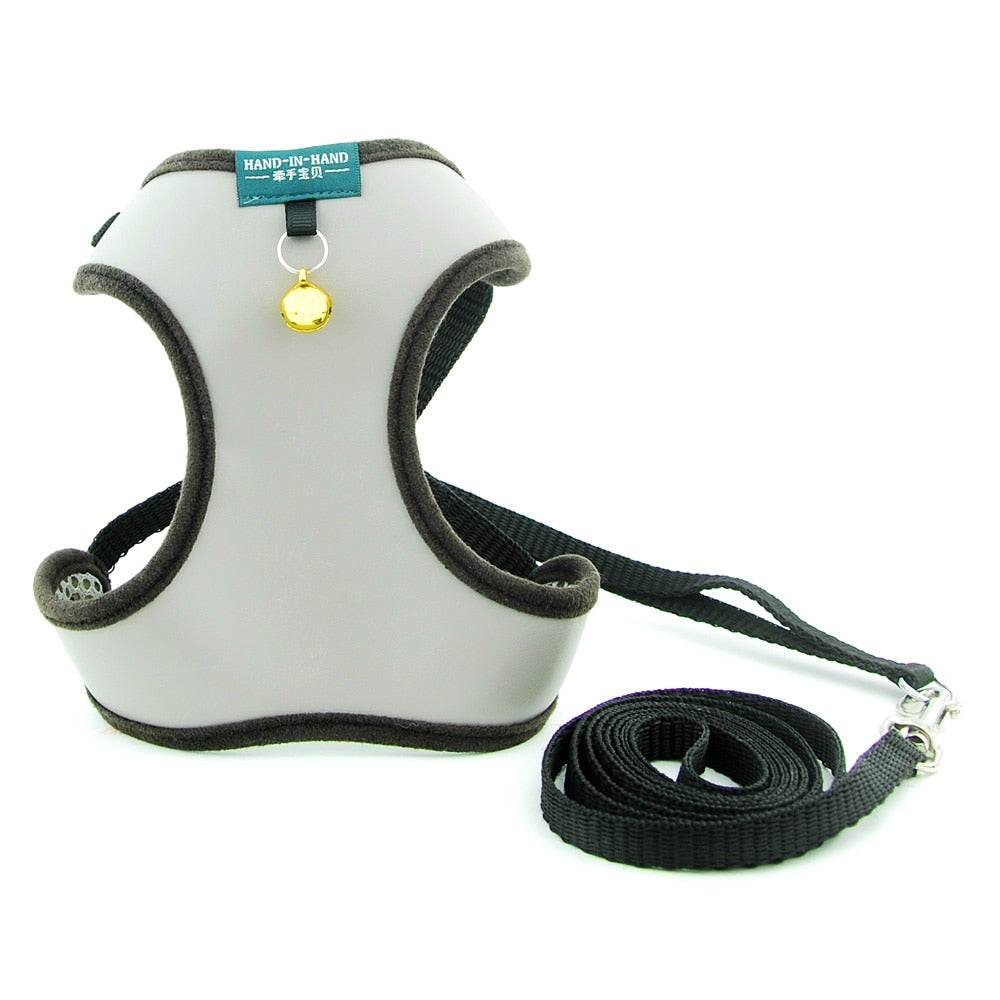 Adjustable Pet Vest Harness with Bell