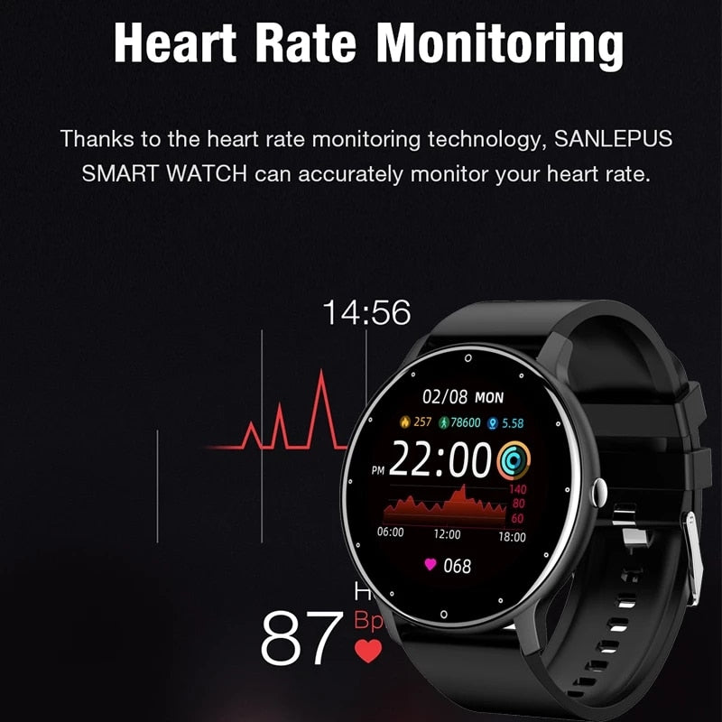 Men Fitness Bracelet Heart Rate Blood Pressure Monitoring Sports Tracker Smartwatch