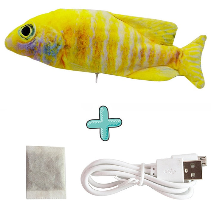 Cat USB Charger Interactive Electric Toy Fish