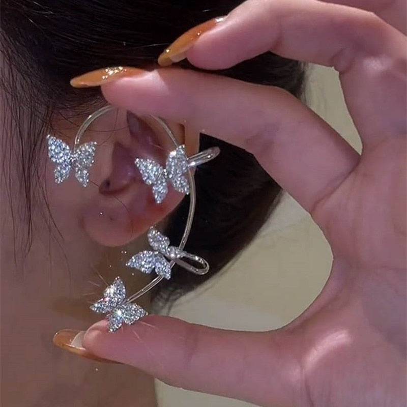 Sparkling Zircon Ear Cuff