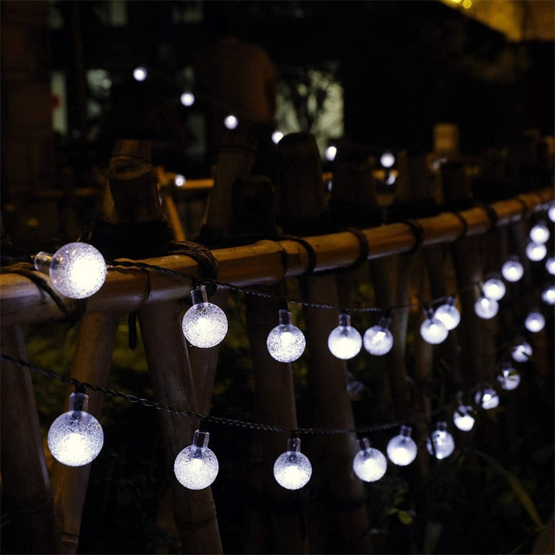 Outdoor Solar String Lights 60 Led Globe Lights