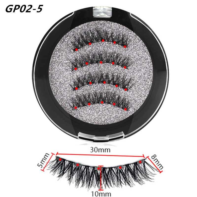 5 magnetic natural  eyelashes