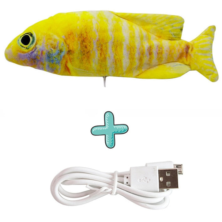 Cat USB Charger Interactive Electric Toy Fish