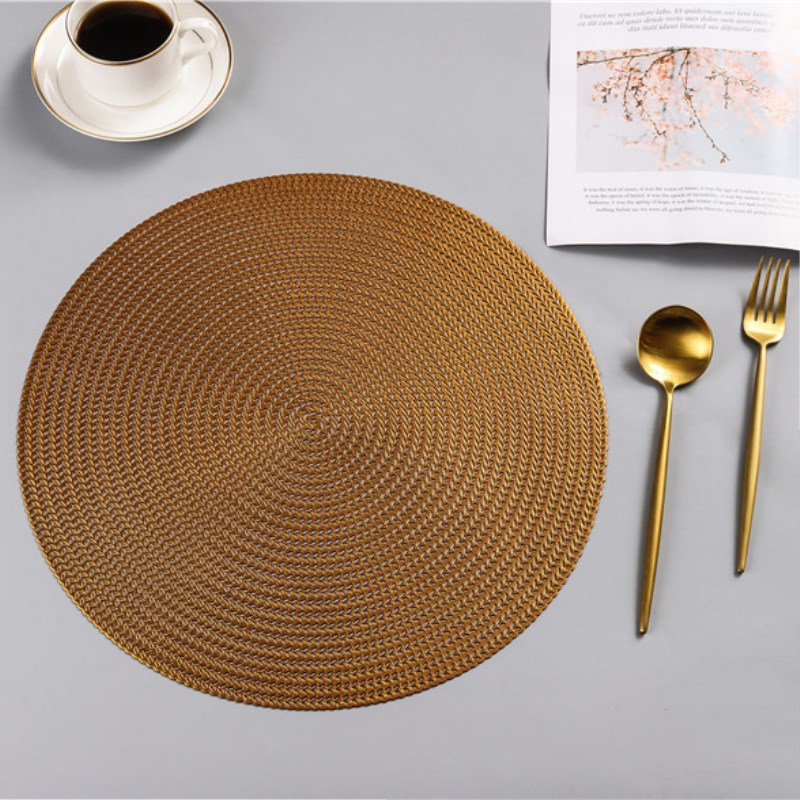 38CM Round PVC Kitchen Dining Placemats