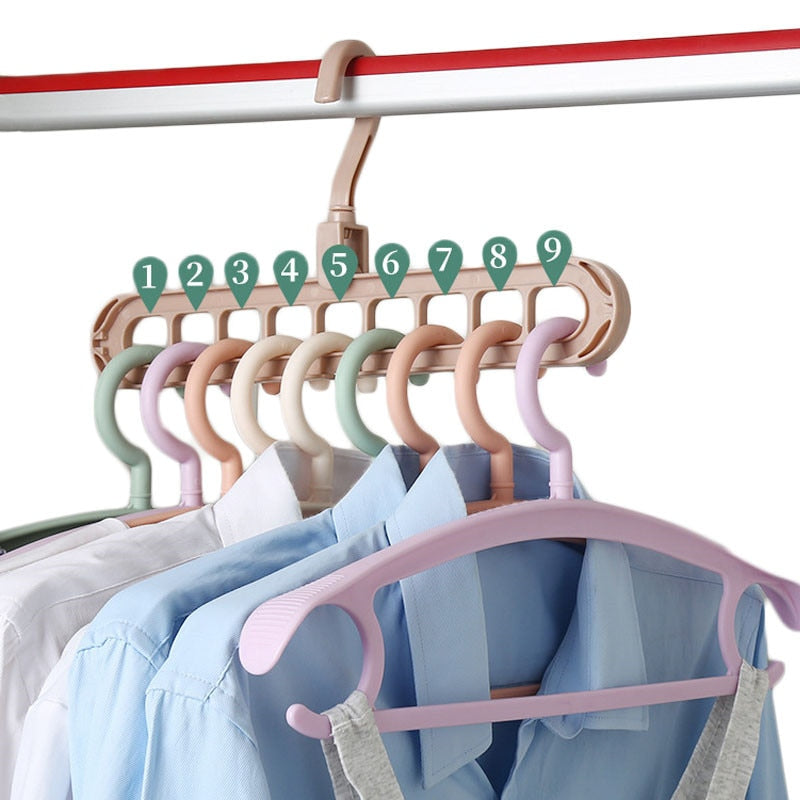 1/2pcs Multi-port Support hanger for clothes