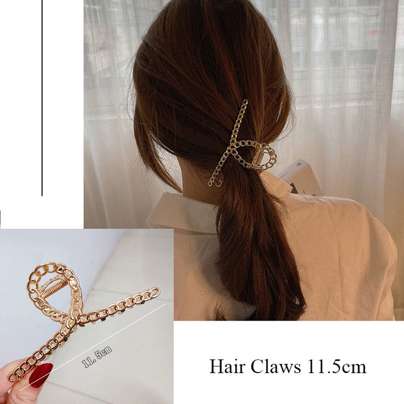 Metal Hair Claw For Women