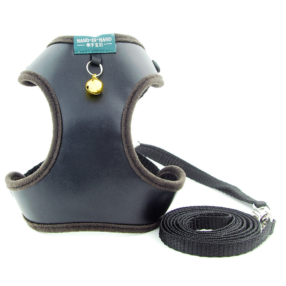 Adjustable Pet Vest Harness with Bell