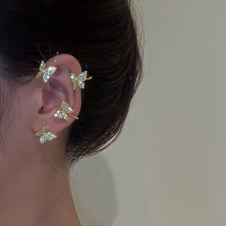 Sparkling Zircon Ear Cuff