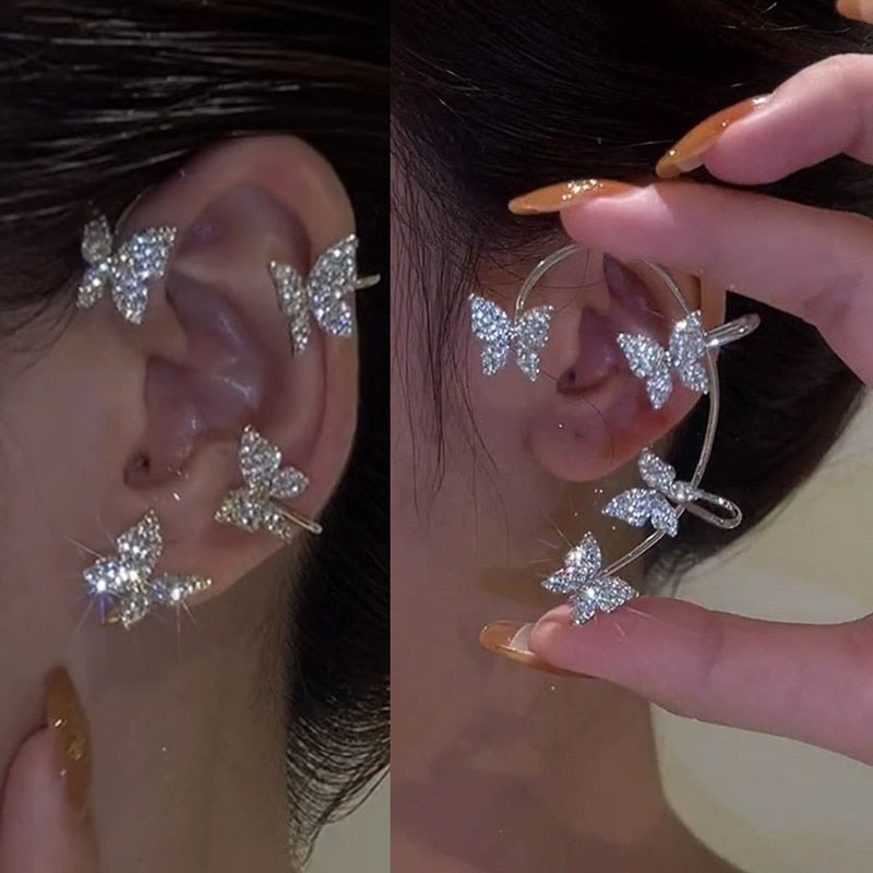 Sparkling Zircon Ear Cuff