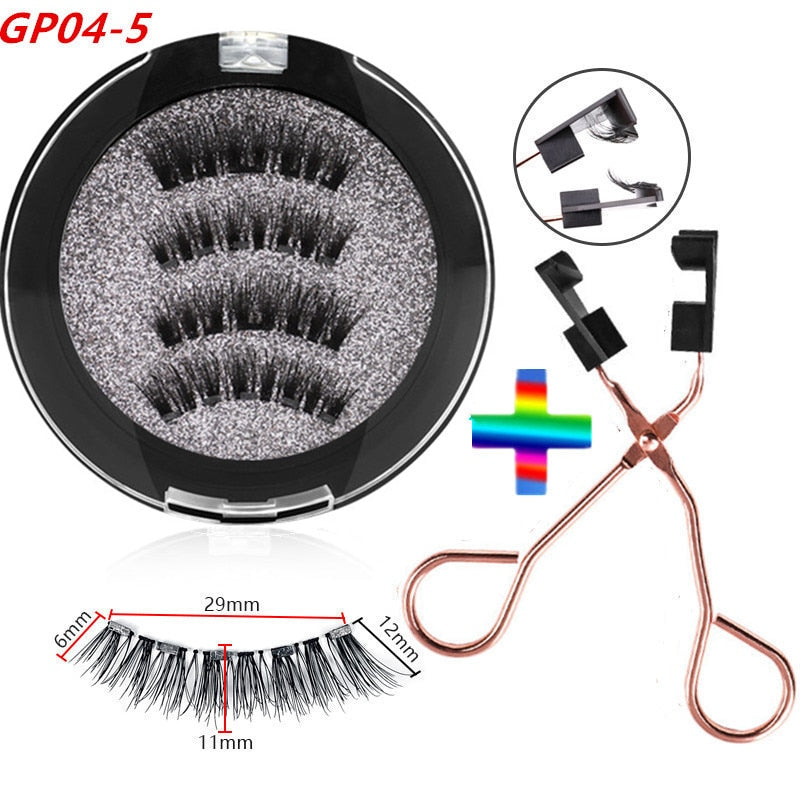 5 magnetic natural  eyelashes