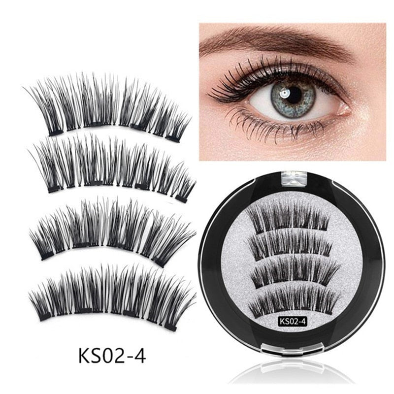 5 magnetic natural  eyelashes