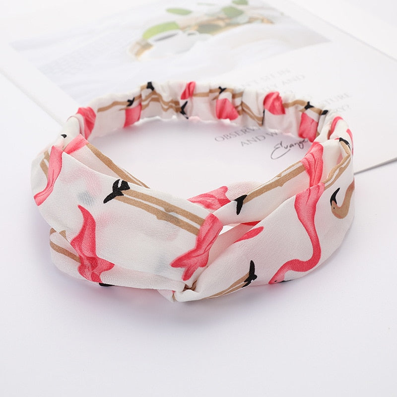 Women Cross Solid color Hair Bands