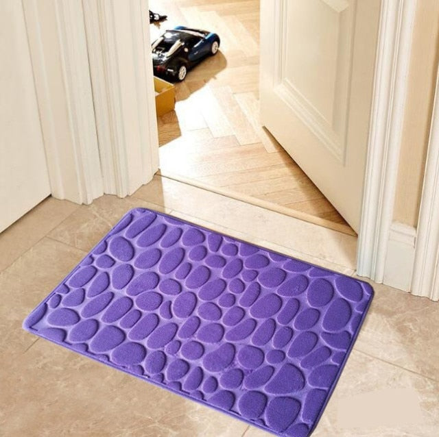 Cobblestone Embossed Non-slip Bathroom Bath Mat