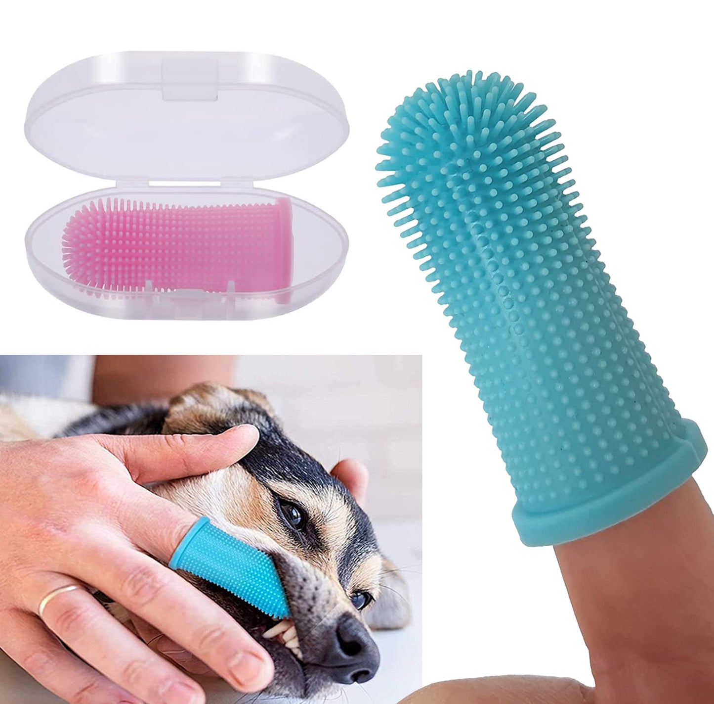 Super Soft Finger Toothbrush For Dogs