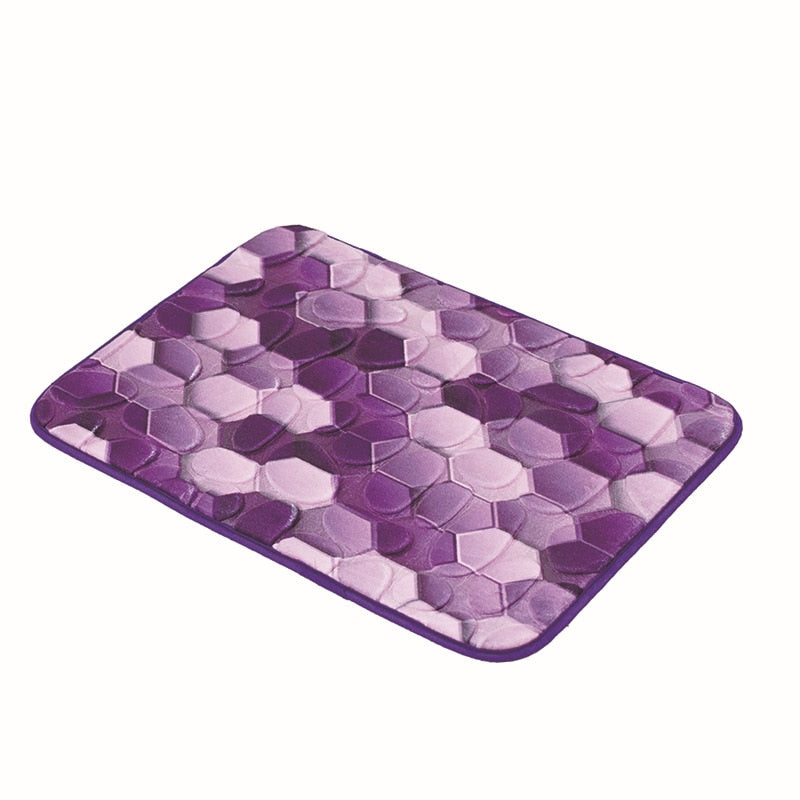 Cobblestone Embossed Non-slip Bathroom Bath Mat