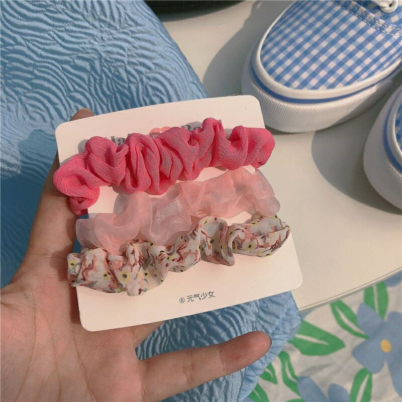 4pcs Skinnies Scrunchie Set