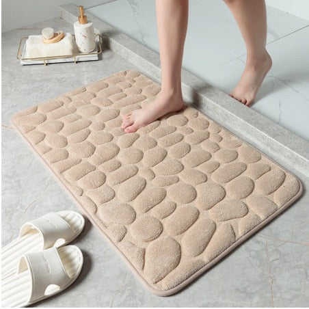 Cobblestone Embossed Non-slip Bathroom Bath Mat