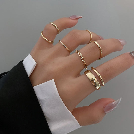 7pcs Fashion Jewelry Ring Set