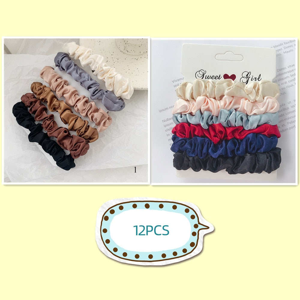 4pcs Skinnies Scrunchie Set