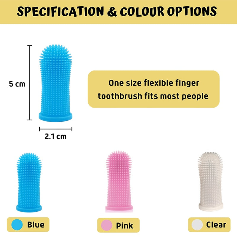 Super Soft Finger Toothbrush For Dogs