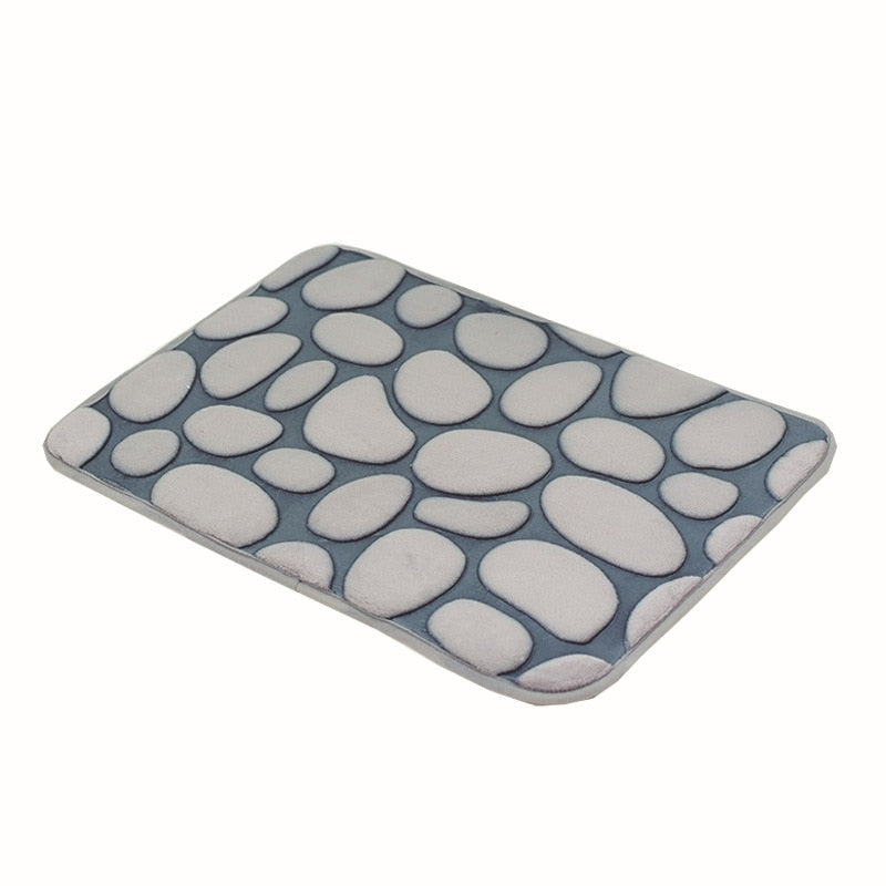 Cobblestone Embossed Non-slip Bathroom Bath Mat