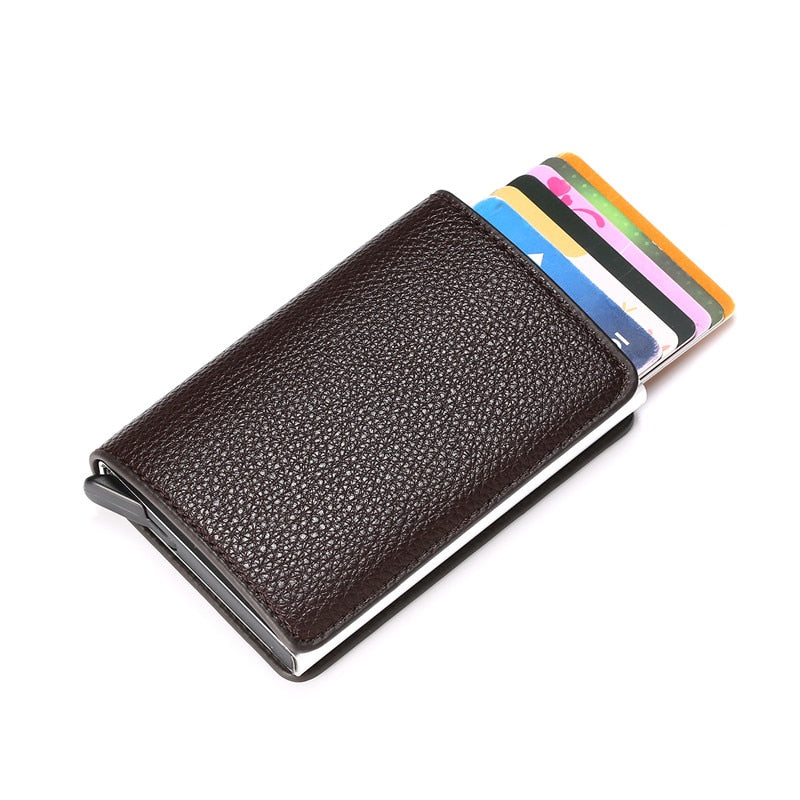 Customized Wallet Credit Card Holder RFID Aluminium Box Bank Card Holder with Money Clips