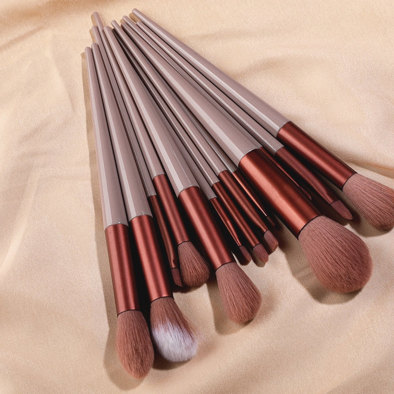 Soft Fluffy Makeup Brush Set Eye Shadow & Foundation