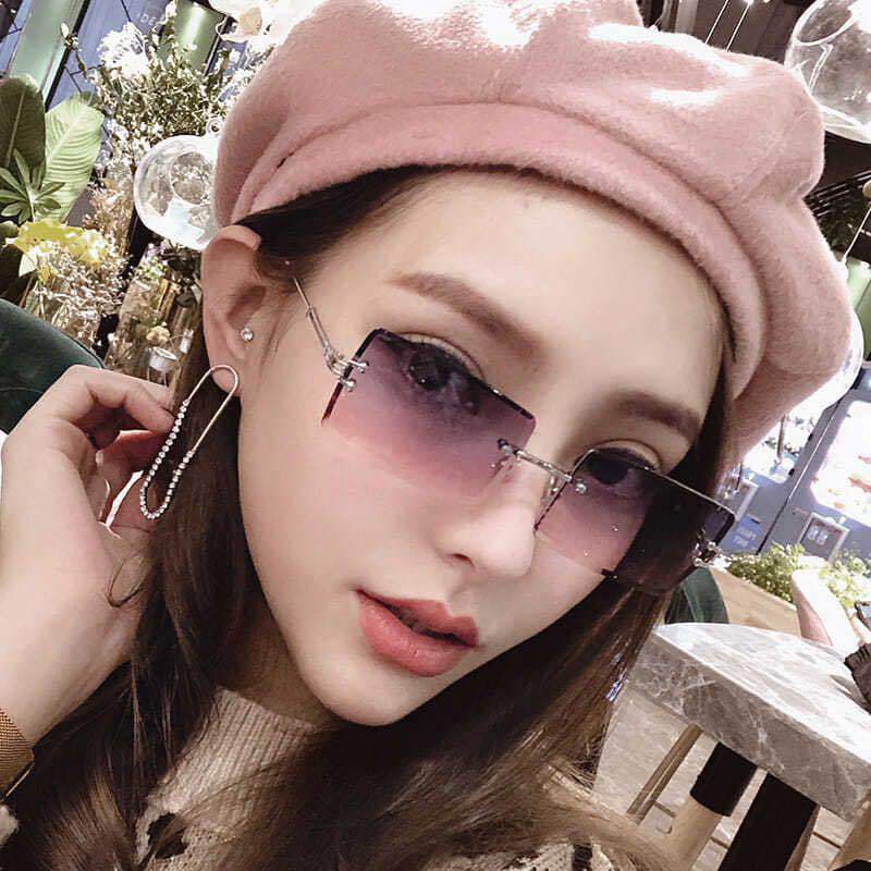 Frameless Vintage Fashion Sunglasses