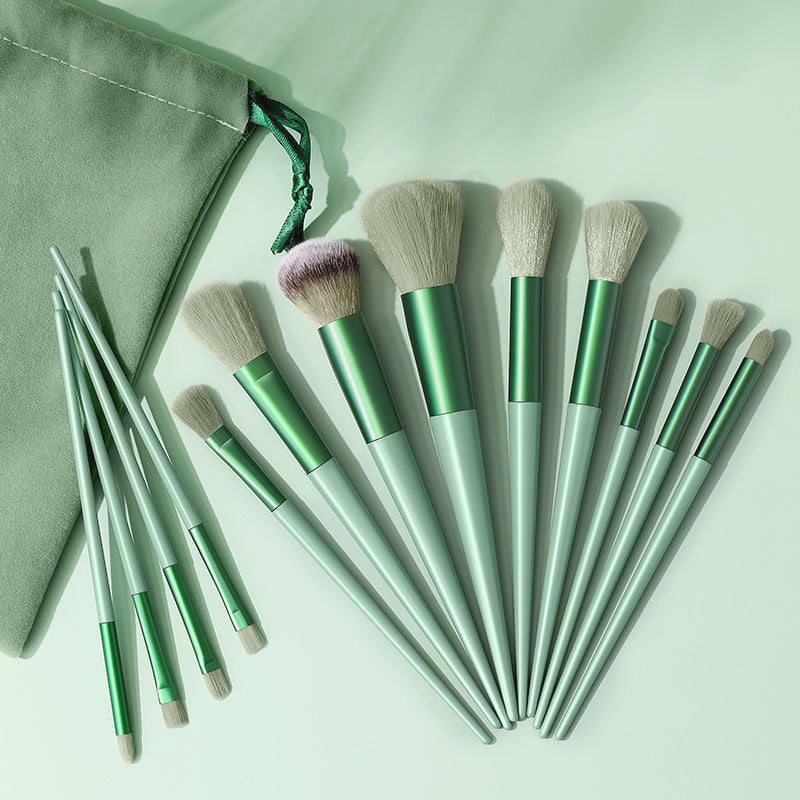 Soft Fluffy Makeup Brush Set Eye Shadow & Foundation