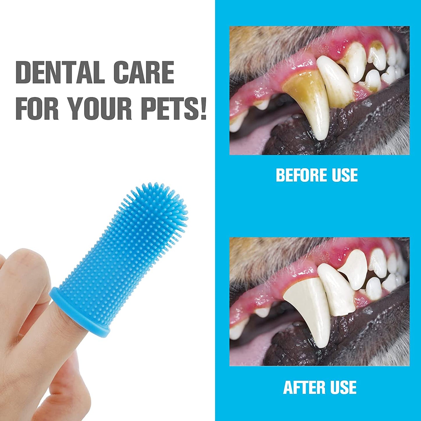 Super Soft Finger Toothbrush For Dogs
