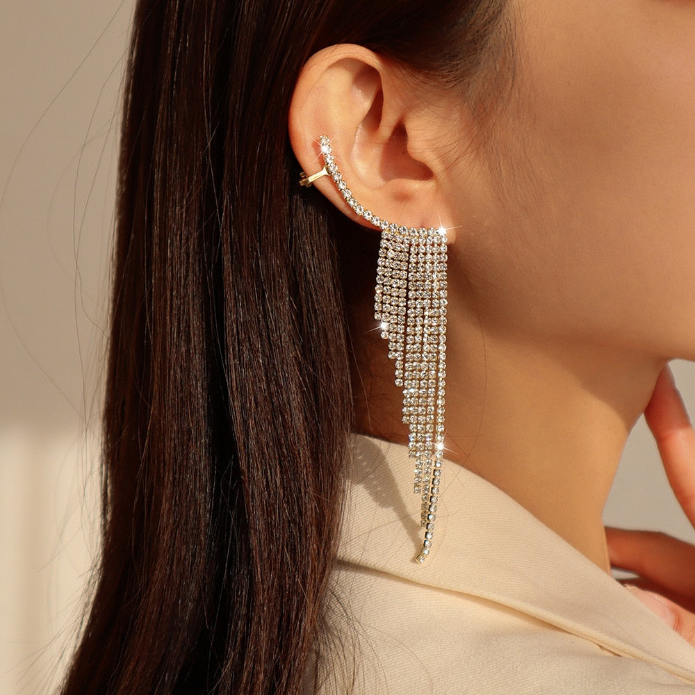 Sparkling Zircon Ear Cuff