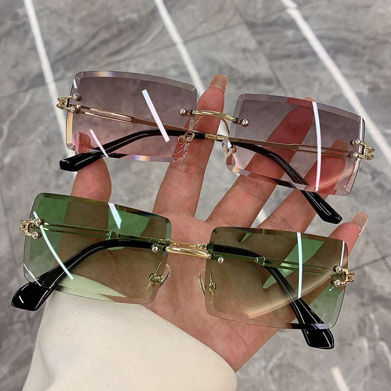 Frameless Vintage Fashion Sunglasses