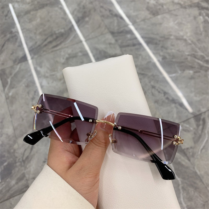 Frameless Vintage Fashion Sunglasses