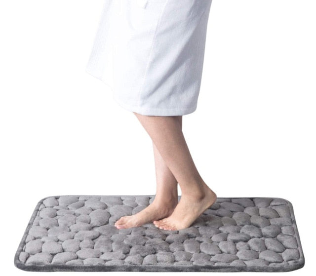 Cobblestone Embossed Non-slip Bathroom Bath Mat