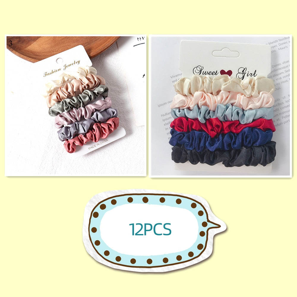 4pcs Skinnies Scrunchie Set