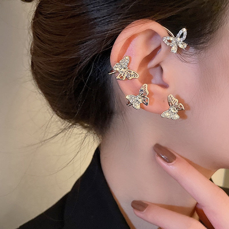 Sparkling Zircon Ear Cuff