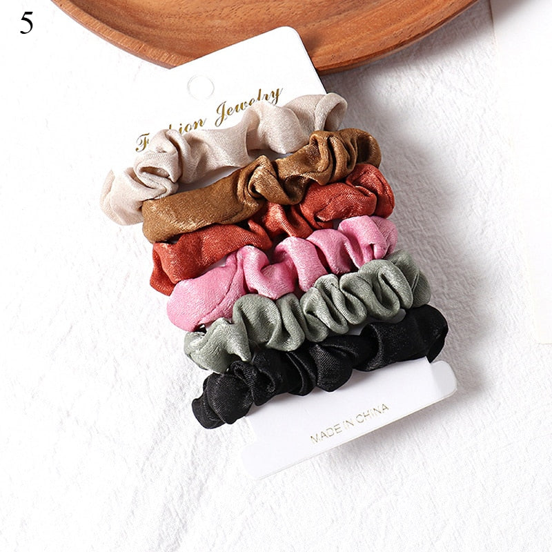 4pcs Skinnies Scrunchie Set